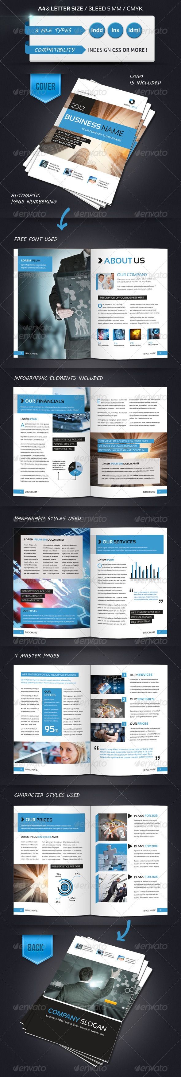 Modern Brochure Template A4 12 Pages Brochures Page