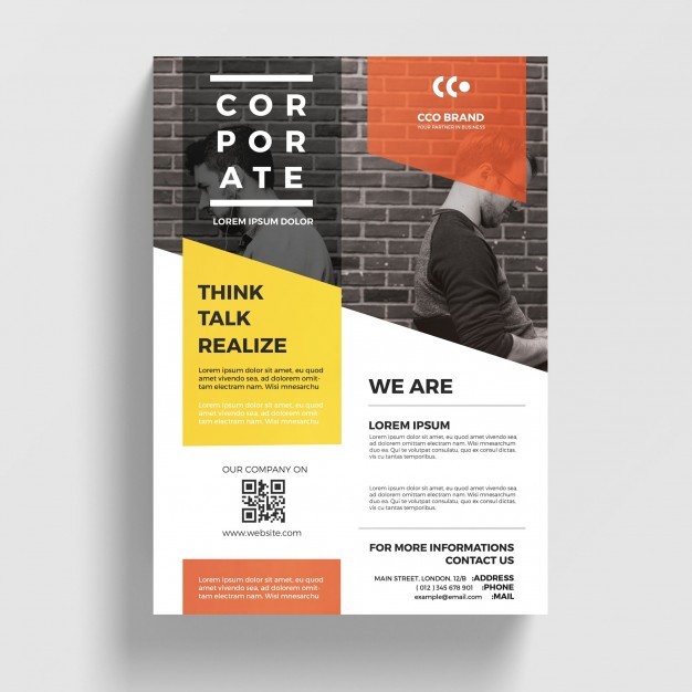 Modern Corporate Flyer Template PSD File Free Download Flier Templates
