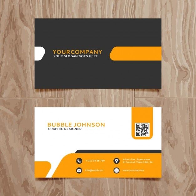 Modern Simple Business Card Template Free Vector Branding Download