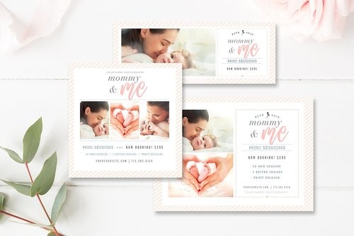 Mommy Me Mini Session Marketing Bundle By Stephanie Design And Template Free