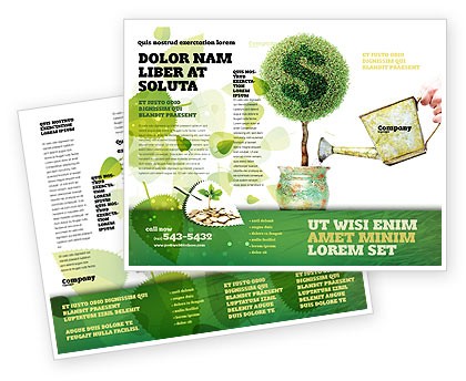 Money Tree Brochure Template Design And Layout Download Now 05271 Financial Templates