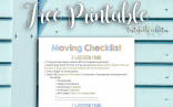 Moving Checklist FREE Printable Tastefully Eclectic Create