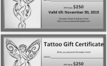 Ms Office Certificate Template New Printable Tattoo Gift Voucher