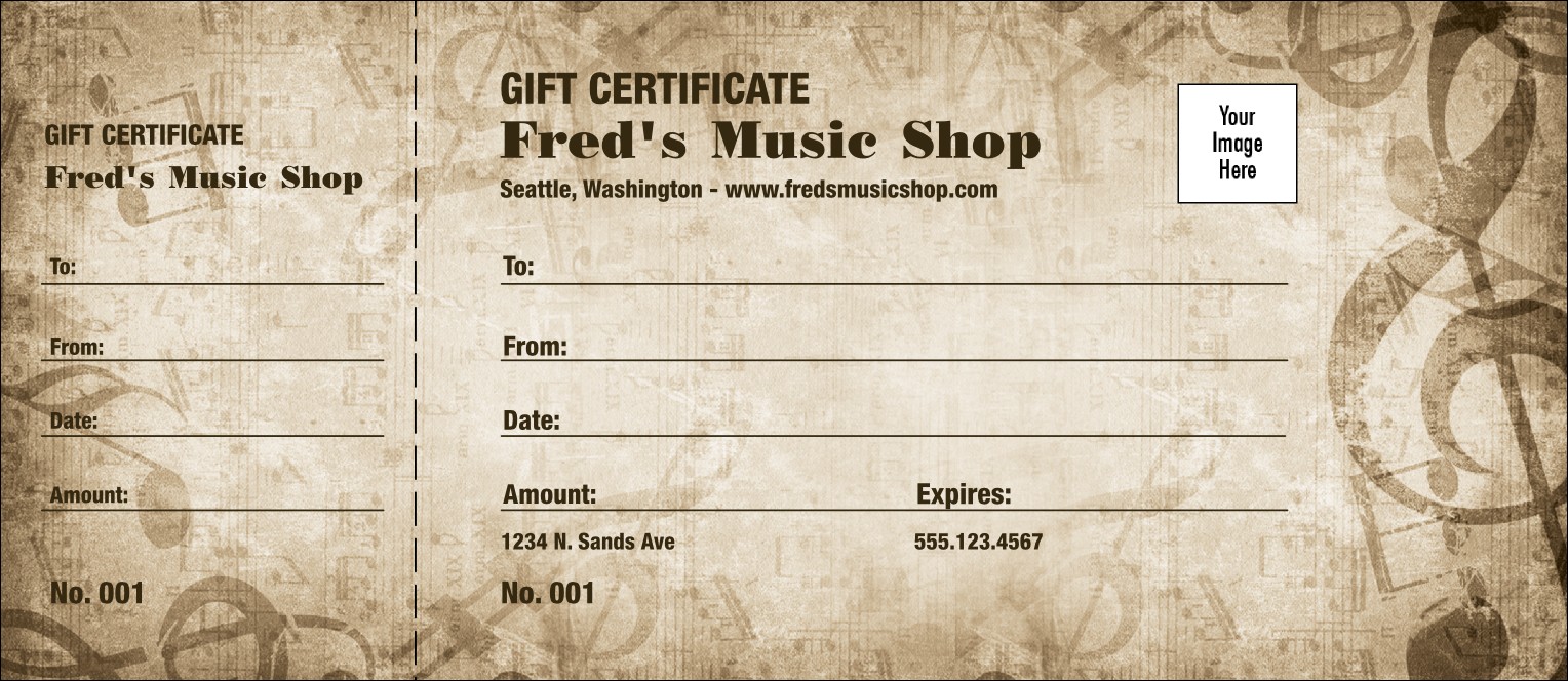 Music Gift Certificate