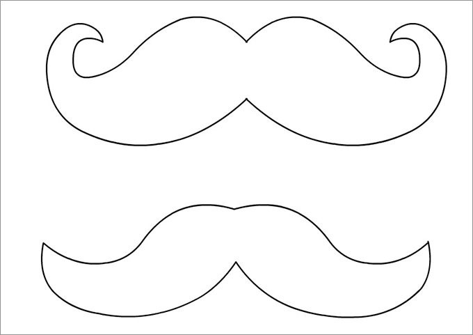 Mustache Template Free Premium Templates Printable