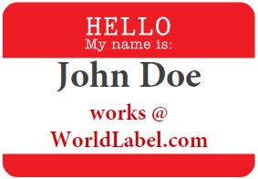Name Badge Labels Worldlabel Blog Hello My Is Tags Printable