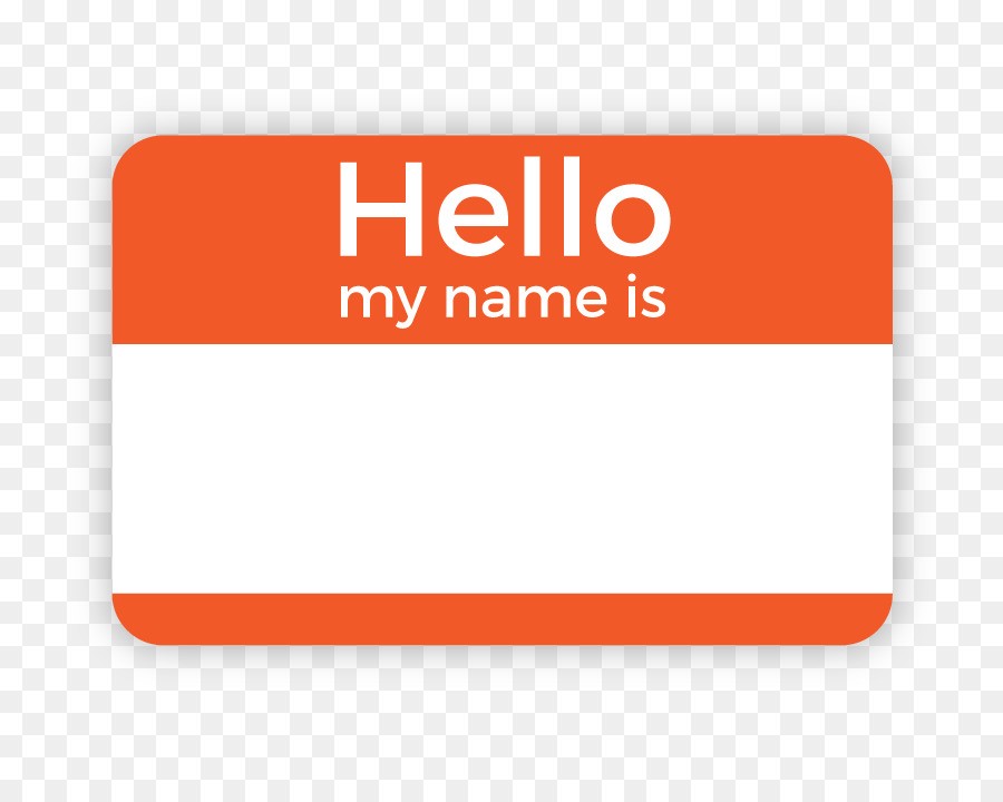 Name Tag Label Paper Template Badge Hello My Is Png Download