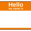 Name Tag Label Templates Hello My Is Badge Template