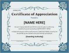 Nice Editable Certificate Of Appreciation Template Example With Custom