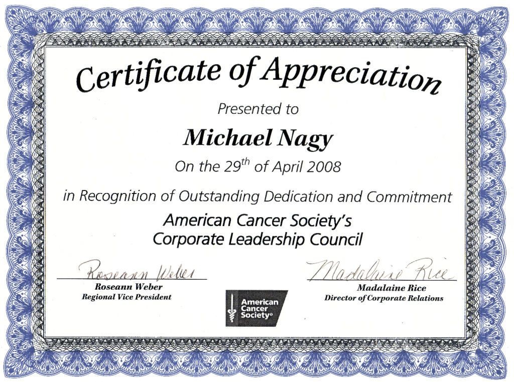 Nice Editable Certificate Of Appreciation Template Example With Custom