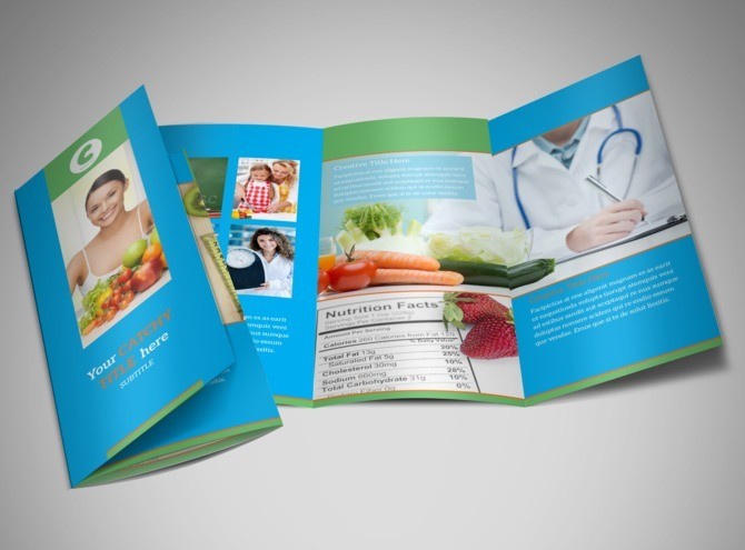 Nutrition Brochure Template Education