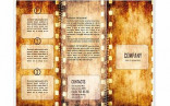 Old Film Strip Brochure Template Design Pinterest