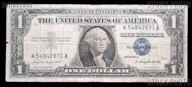 One Dollar Blue Seal Silver Certificate 1957