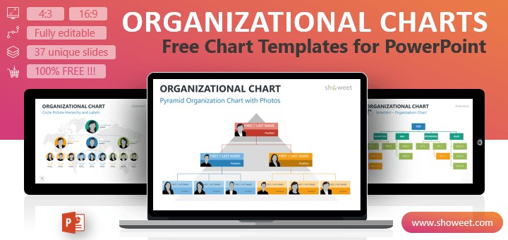 Organizational Charts For PowerPoint Editable Org Chart