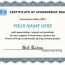 Paper Printable Certificate