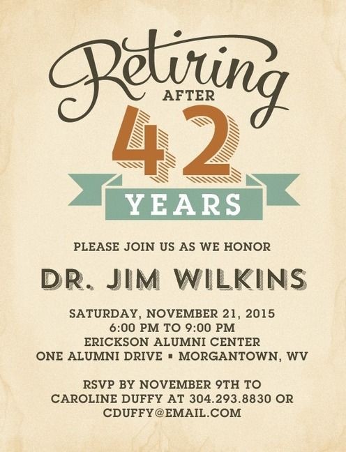 Party Invitations Exciting Retirement Invitation Template