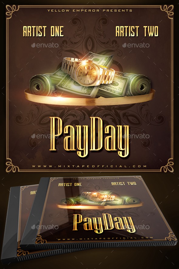 Payday CD Mixtape Cover Template By Yellow Emperor