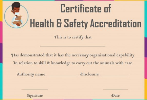 Pet Health Certificate Template Templates Veterinary