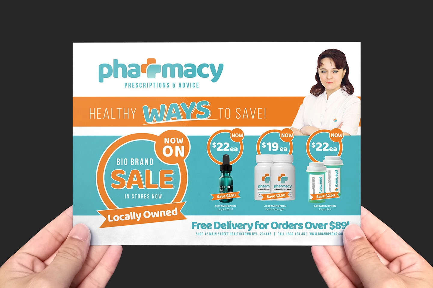 Pharmacy Advertising Flyers Erkal Jonathandedecker Com Brochure Template Free