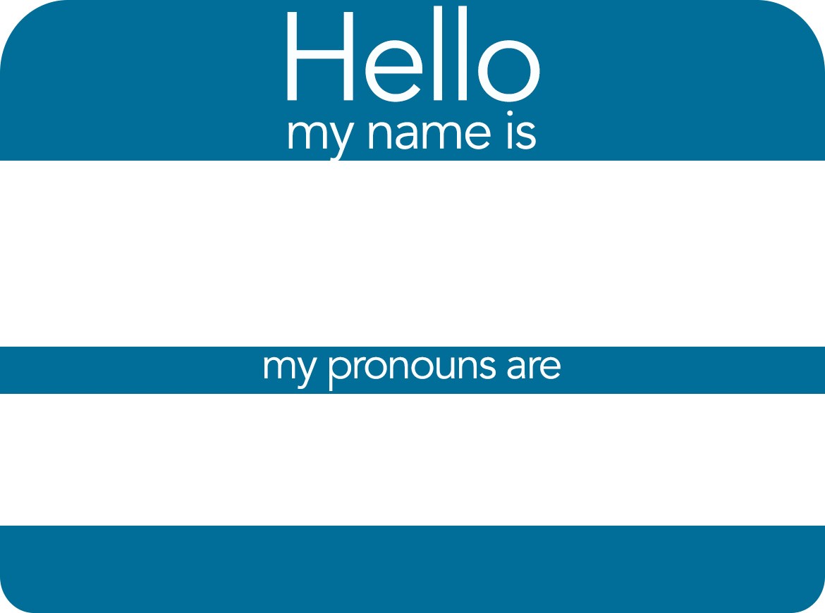 Photo Friday Photoshop Nametag Template With Pronouns For A New Hello My Name