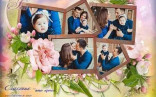 Photoshop Frame Collage On 5 Photos PSD PNG Formats My Friendly Psd