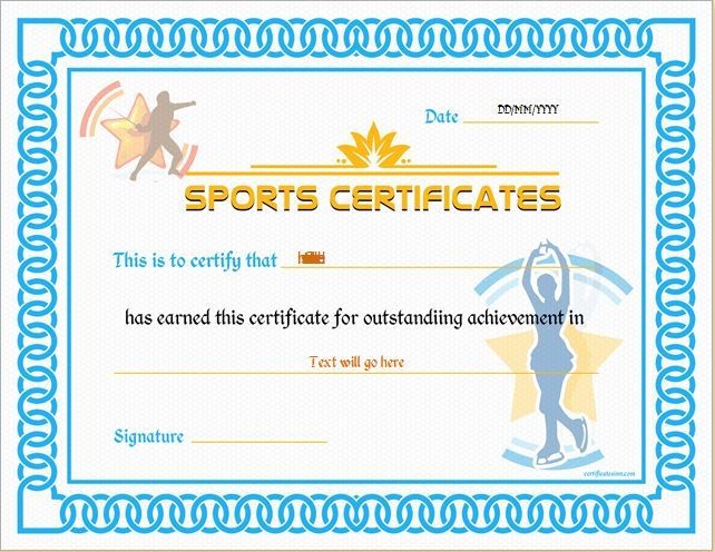 Pin By Alizbath Adam On Certificates Pinterest Certificate Printable Sports