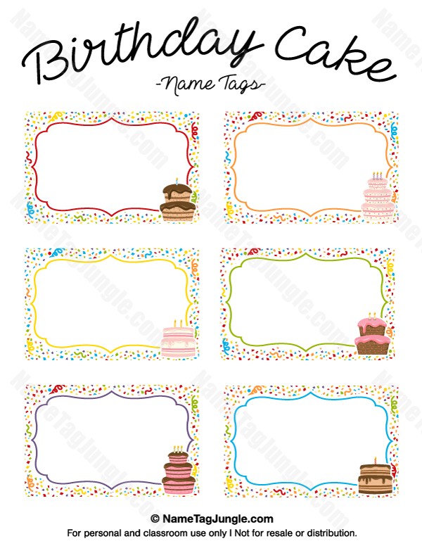Pin By Muse Printables On Name Tags At NameTagJungle Com Pinterest Free Cake Label Template