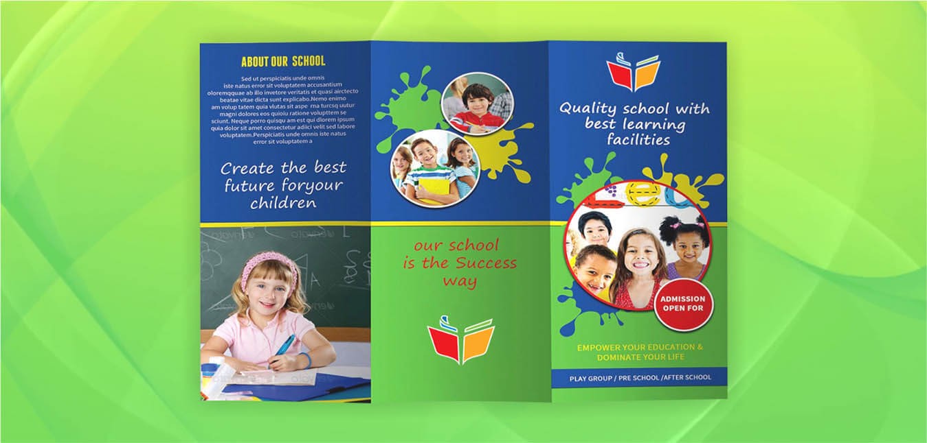 Play School Brochure Design Services By The Best Sprak