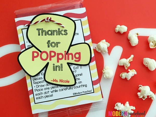 Popcorn Learning Ideas For Preschool Kindergarten Open House