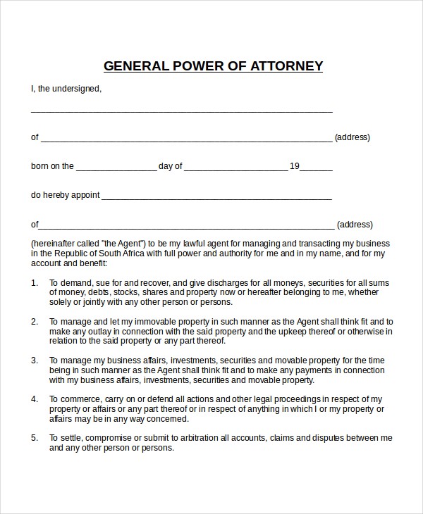 Power Of Attorney Form Sample Ukran Agdiffusion Com Unlimited Forms Free