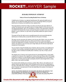 Power Of Attorney Forms POA Templates Rocket Lawyer Unlimited Form