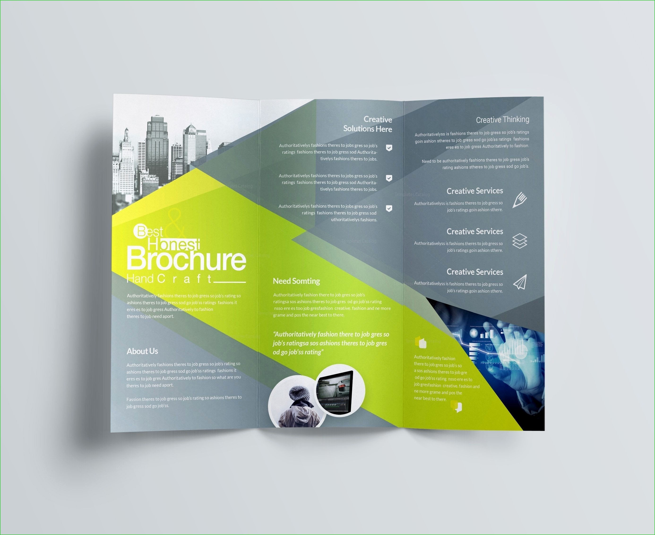 Powerpoint Brochure Template Tri Fold Templates Free How To Make A Trifold In
