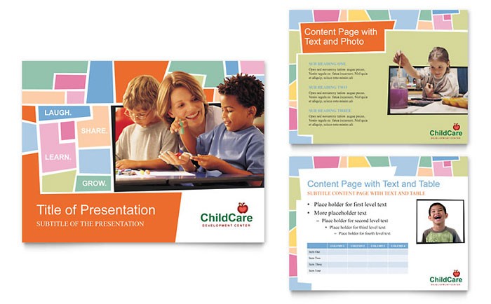 Preschool Kids Day Care Brochure Template Design Ideas