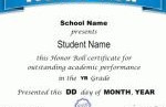 Principal S List Certificate Template Printable Honor Roll Award