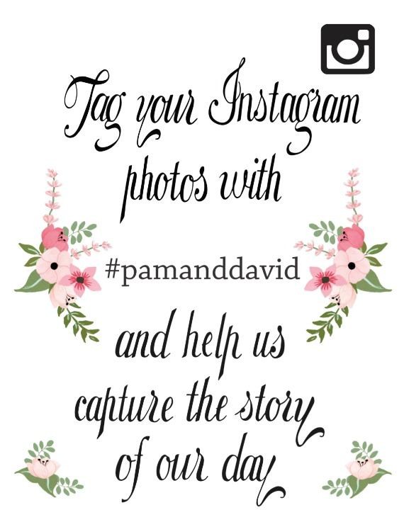 Print Instagram Hashtag Free Printable Wedding Signs