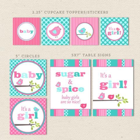 Printable Baby Shower Decorations Lil Sprout Greetings Favors