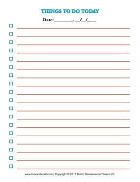 Printable Blank Checklist Ukran Agdiffusion Com Create