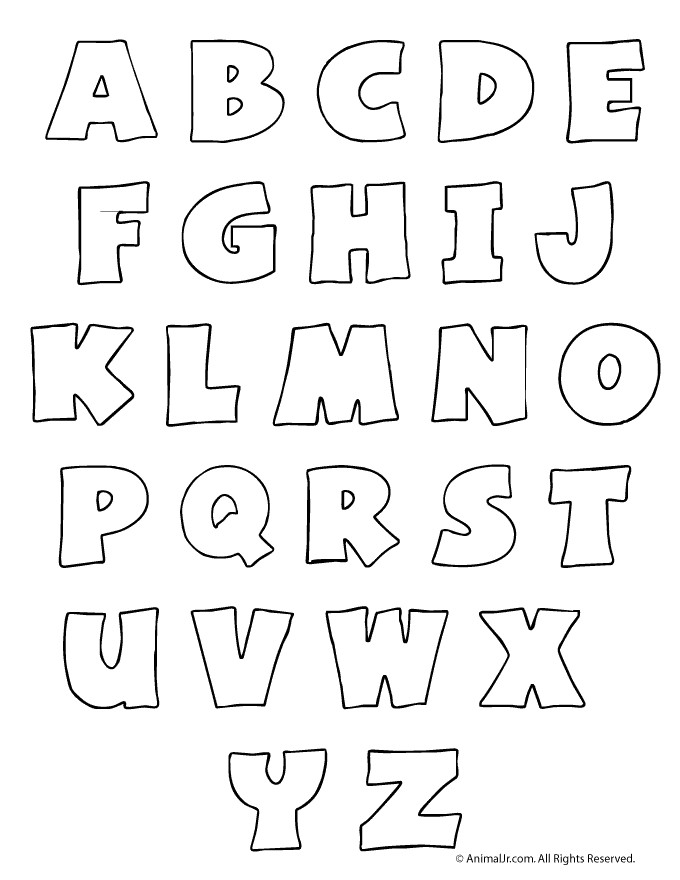 Printable Bubble Letters Woo Jr Kids Activities Alphabet Letter Printouts