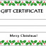 Printable Christmas Certificates Search Results New Calendar Free