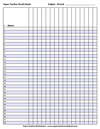 Printable Lesson Plan Book Pages Homework Assignment Sheets Free Gradebook For
