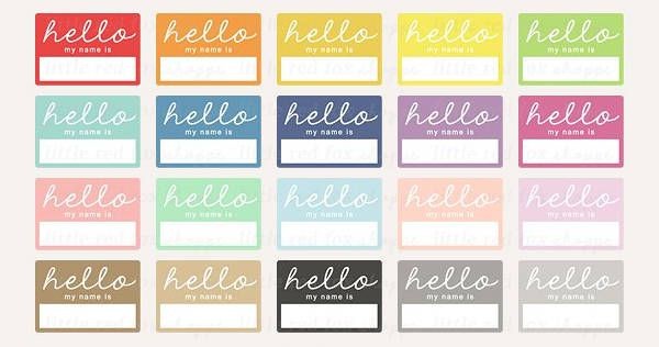 Printable Name Tags Demire Agdiffusion Com Hello My Is