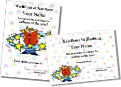 Printable Reading Certificates Awards And Phonics Free