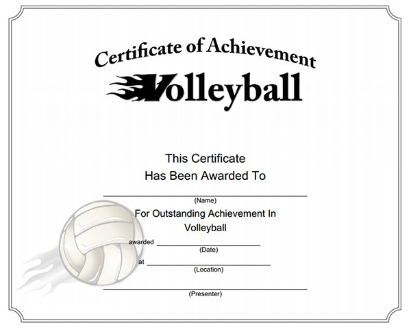Printable Sports Certificates Sampleprintable Com Free