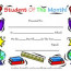 Printable Student Of The Month Awards School Certificates Templates Award Template