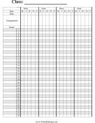 Printable Teacher Resources Free Gradebook Sheets For Teachers