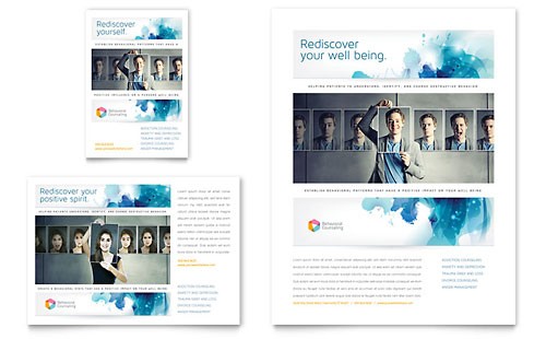 Psychology Mental Health Flyers Templates Graphic Designs Flyer Template