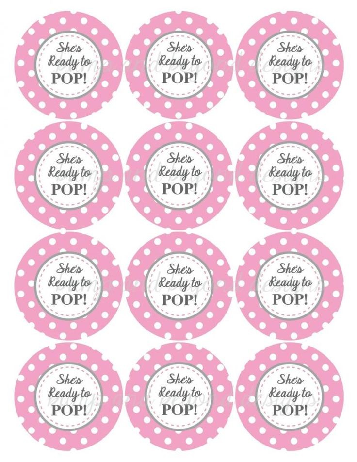 Ready To Pop Printable Labels Free Baby Shower Ideas Pinterest Template