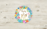 Ready To Pop Sticker Template Garden Baby Shower Etsy Stickers