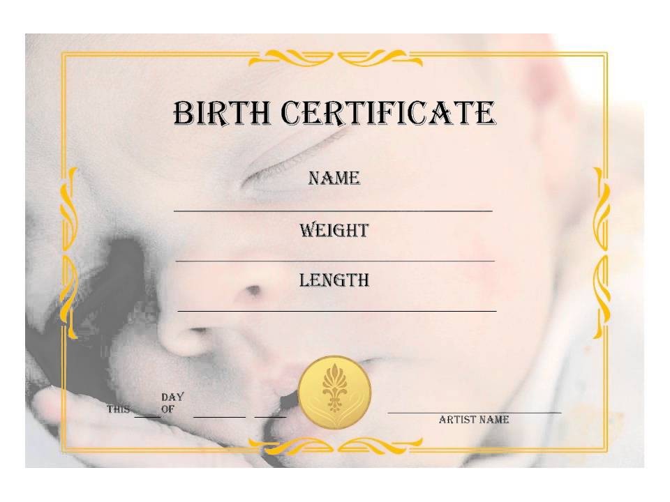 Reborn Dolls Birth Certificates You Can Download A Selection Of Certificate Template