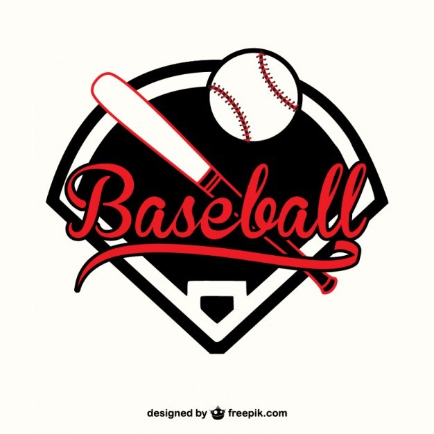Red And Black Baseball Logo Vector Free Download Softball
